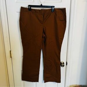 Lands' End | brown straight leg trouser